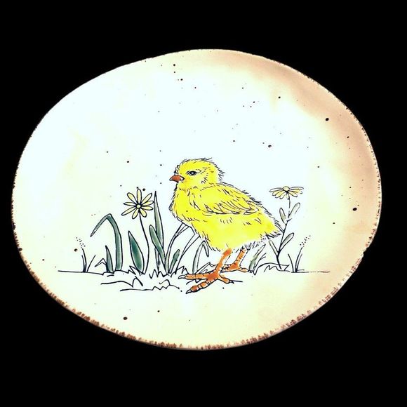 Ceramic Plate Chick Spectrum Designsz 2021 Chickadee Decorative Spring Easter - Picture 8 of 8